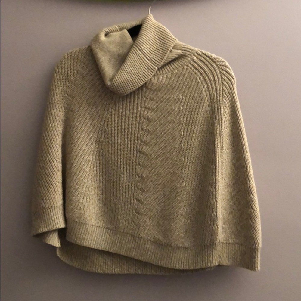 Beige poncho